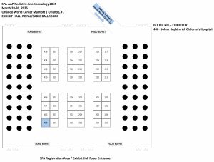 SPA-AAP 2025 Exhibit Hall Floor Plan 10-07-24 | SPA